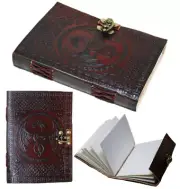 LARGE Leather Journal Grimoire Leather Journal Book of Shadows Spell Gift 18 cm