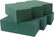 Pack of 6 Floral Foam Blocks for Fresh and Artificial Flowers, Each (7.8” L x 3.5” W x 2.4” H), Dry and Wet Floral Foam Blocks for Wedding, Birthdays, Home, Office, and Garden Decorations