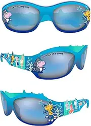 [Widdle Springtime] Peppa Pig/George Wrap Children's Character Sunglasses 100% UV protection for Holiday George1, Multi