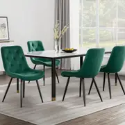 1 Set of 4 Artiss Dining Chairs Green