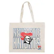 Newcastle Knights NRL Canvas Tote Carry Shopping Grocery Bag
