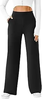 [RegaliaKun] Dress Pants Women Wide Leg Work Pants High Elastic Waist Fashion Dress Palazzo Pant Trousers with Zipper Pockets