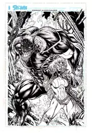 Spawn unused Spawnuary cover art original artwork X-men Kevin Sharpe tremor