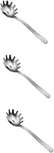 Alipis 3pcs Stainless Steel Pasta Server Spaghetti Spoon Fork Teeth Noodle Serving Spoon for Efficient Home Cooking