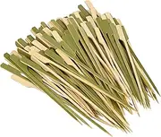 7 Inch(200 Pack) Bamboo Wooden Paddle Picks Skewers for Cocktail，Appetizers，Fruit Kabobs，Sandwich，Barbeque Snacks…