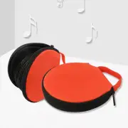 20 Disc DVD Bag Wallet Disc Storage Box Solid Color Round Zipper Pouch
