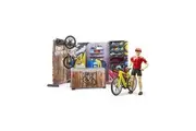 Bruder Licensed 1:16 Scale Bike Shop with Service Workshop Comprehensive Shop Equipment