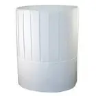 Royal RCH10 10" White Pleated Chef Hat with Comfort Band (Case of 24)