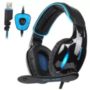 SADES SA902 Stereo Gaming Headset 7.1 USB Surround Sound PC Headsets Over-Ear