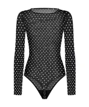 Dots Bodysuit M Black