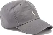 [POLO RALPH LAUREN] Men's Hat Gray One US Size Chino Baseball Cap Cotton