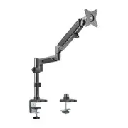 Brateck Single Monitor Pole-Mounted Epic Gas Spring Aluminum Arm Fit Most