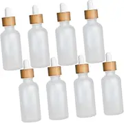 SHERCHPRY Travel Essential Oil Bottles 8 Pack Frosted Glass Dropper Bottles Refillable Compliant for Aromatherapy Perfume Diy Beauty Products