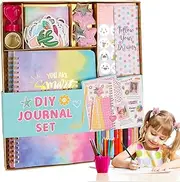 Journal Kit - 98X/Set Funny Diary Journal Kit - Scrapbooking Toy, Journaling Art Crafts for Girl and Boy, Aged 8+