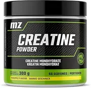 Creatine Powder 300g - Creatine Monohydrate 4150 mg with Magesium per Serving - 60 servings per Pack - Pineapple Flavour - by MZ