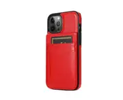 C29 Red Back Cover Phone Card Protective Holster Flip Phone Case Protection Bumper for IPhone 14 Max 6.7
