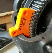 Atlas 10" & 12 Lathe Spindle Lock Wedge Stop - Remove & Install Chuck - ORANGE