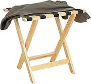 Room Hard Bamboo Wood Luggage,White Finish Hotel Solid Wood Folding Luggage Rack,Suitcase Luggage Rack Travel Break Stool,Suitcase Stand-4 Colors Black
