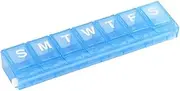 Ezy Dose Weekly (7-Day) Locking Pill Planner and Vitamin Organizer (Small)│Secure Prescription Medications │ Assorted colors