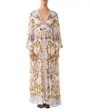 Camilla Kimono Sleeve Silk Dress XS