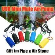 Mini Portable USB Aquarium Fish Tank Oxygen Air Pump Mute Energy Save Compressor
