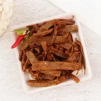 在飛比找樂天市場購物網優惠-【食尚三味】素肉條-麻辣味(辣蹄筋 素肉乾 素肉條 素蹄筋 