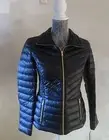 WOMENS LADIES KENNETH COLE REACTION DESIGNER DOWN PACKABLE BLACK JACKET COAT L