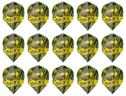 5 New Sets Harrows Savage No. 6 Standard Dart Flights – Ships Tracking - Yellow