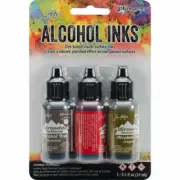 Tim Holtz Adirondack Alcohol Ink - Tuscan Garden - Red Pepper, Mushroom, Oregano