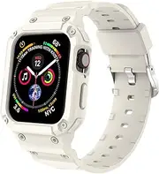 [SUIMUMU] Compatible with Apple Watch Strap Band Case 45mm 44mm 41mm 40mm Women Men,Rugged Case and Band for Apple Watch Series 8 7 6 5 4 SE (44mm/45mm,#2)
