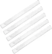 PAMINGONO 5pcs Empty Makeup Containers Transparent Twist Pens with Brush Tip for Nail Oil Foundation Lip Gloss and Travel Touch Ups