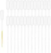 120PCS 1ML Premium Disposable Plastic Transfer Pipettes Clear Graduated Eye D...
