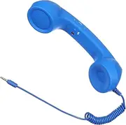 jojofuny Retro Telephone Handset Adjustable Tone Cell Phone Receiver Compatible with All Devices Blue Classic Handset for Enhanced Call Comfort