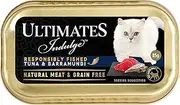 Ultimates Cat Pet Food Indulgence Responsibly Fished Tuna & Barramundi, Adult, 80 x 85g, 80 Piece