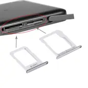 Silver Replacement Sim Card Tray For Galaxy E5 Dual Sim