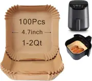 Small Air Fryer Liners Disposable 2 Qt for COSORI 2.1 Qt Air Fryer, Parchment Pa