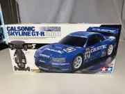 TAMIYA 1/10 2001 Calsonic Skyline GT-R TA04S Chassis 4WD. New. Race Car Kit.