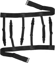 [Yardenfun] Shirt Tucking Garters for Men Women Adjustable Elastic Straps Non-slip Locking Clips Professional Appearance