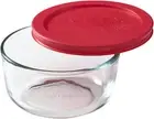 Pyrex Simply Store 2-Cup Single Glass Food Storage Container with Lid