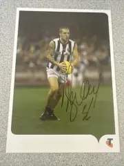 Dane Swan Collingwood Magpies Autograph On Enlarged Card