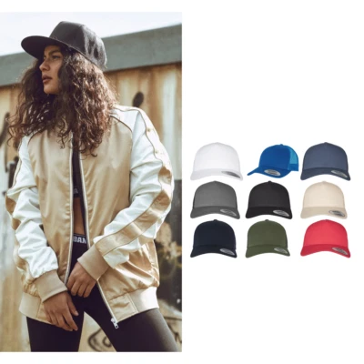Flexfit by Yupoong 5 Panel Retro Trucker Cap 6506 - Unisex Curved Peak Hat