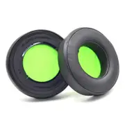 2-pack Headset Sponge Case for Razer Blackshark V2 Series - Black / Green