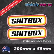 Shitbox Sticker Matchbox Funny Laptop Car Window Bumper 4x4 JDM Decal