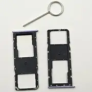 2 Pieces Single SIM Tray for Samsung Galaxy F42 5G SM-E426B with SIM Eject Tool Purple