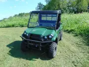 Kawasaki Pro MX Soft Top for Hard Windshields installed