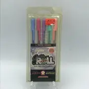 Vintage Sakura Gelly Roll Gel Ink Rollerball Pens Ice Cream 5 Pastel Colors NEW