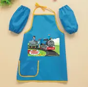 Kid Boy water resist Thomas Bib School Feeding Apron Art Paint Smock gloves set