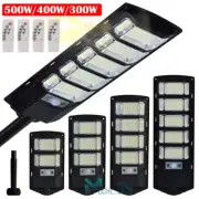 500W Commercial Solar Street Light LED Lamp Outdoor Area Motion Sensor Wall Lamp