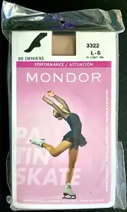 NEW MONDOR PERFORMANCE FOOTED TIGHTS LIGHT TAN #3322 ADULT LARGE