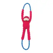 Zippy Paws Ropetugz Monkey Plush Dog Toy Red 71 x 12 x 7cm